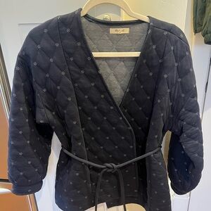 Madewell Navy Quilted Women's top